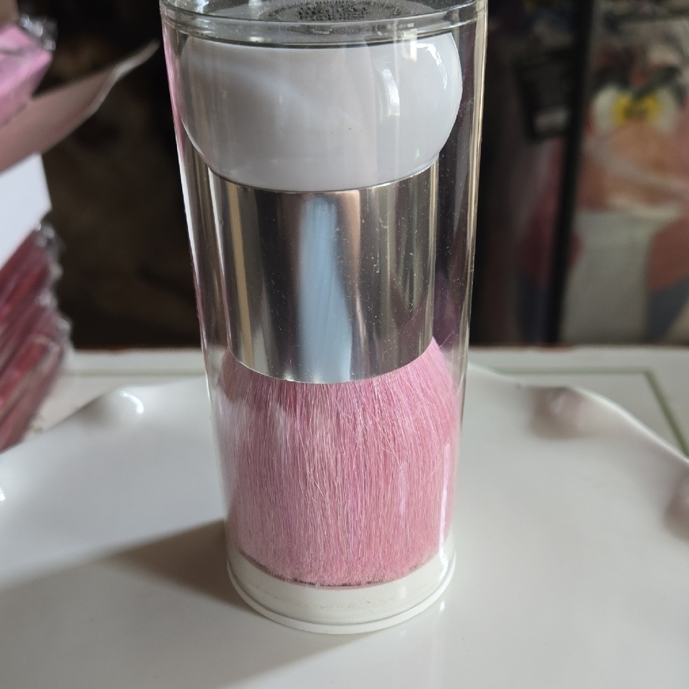 Charles Of Thr Ritz - Pink Makeup Brush with Silver Handle